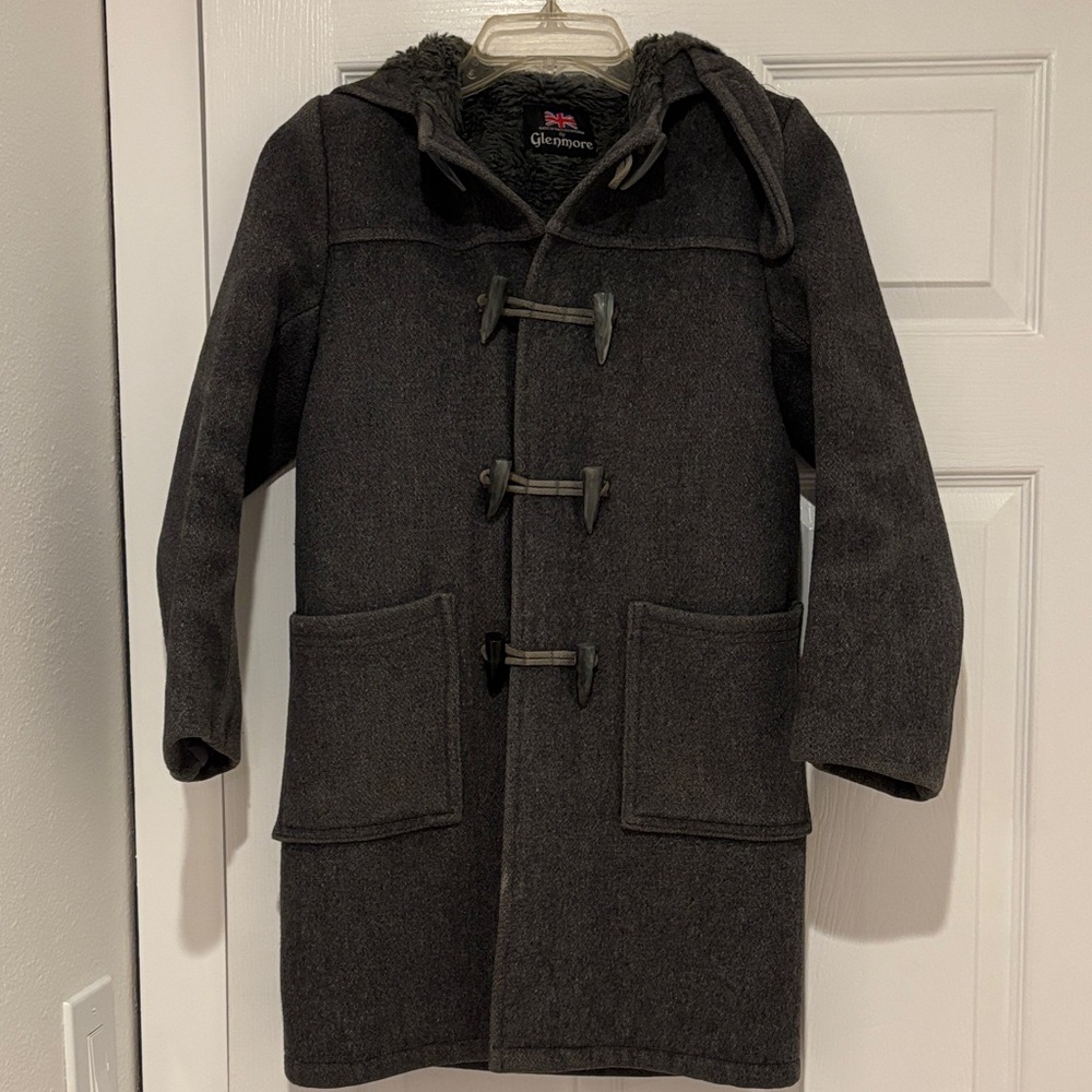 Vintage Kids Gray Duffle Coat